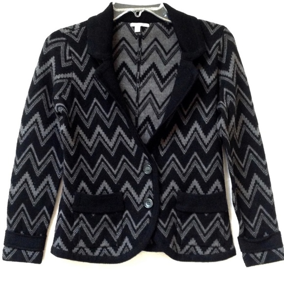 Zig zag knit blazer - Picture 1 of 8